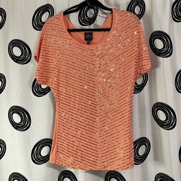 2B Bebe Tops - 2Be Bebe Sequin Top